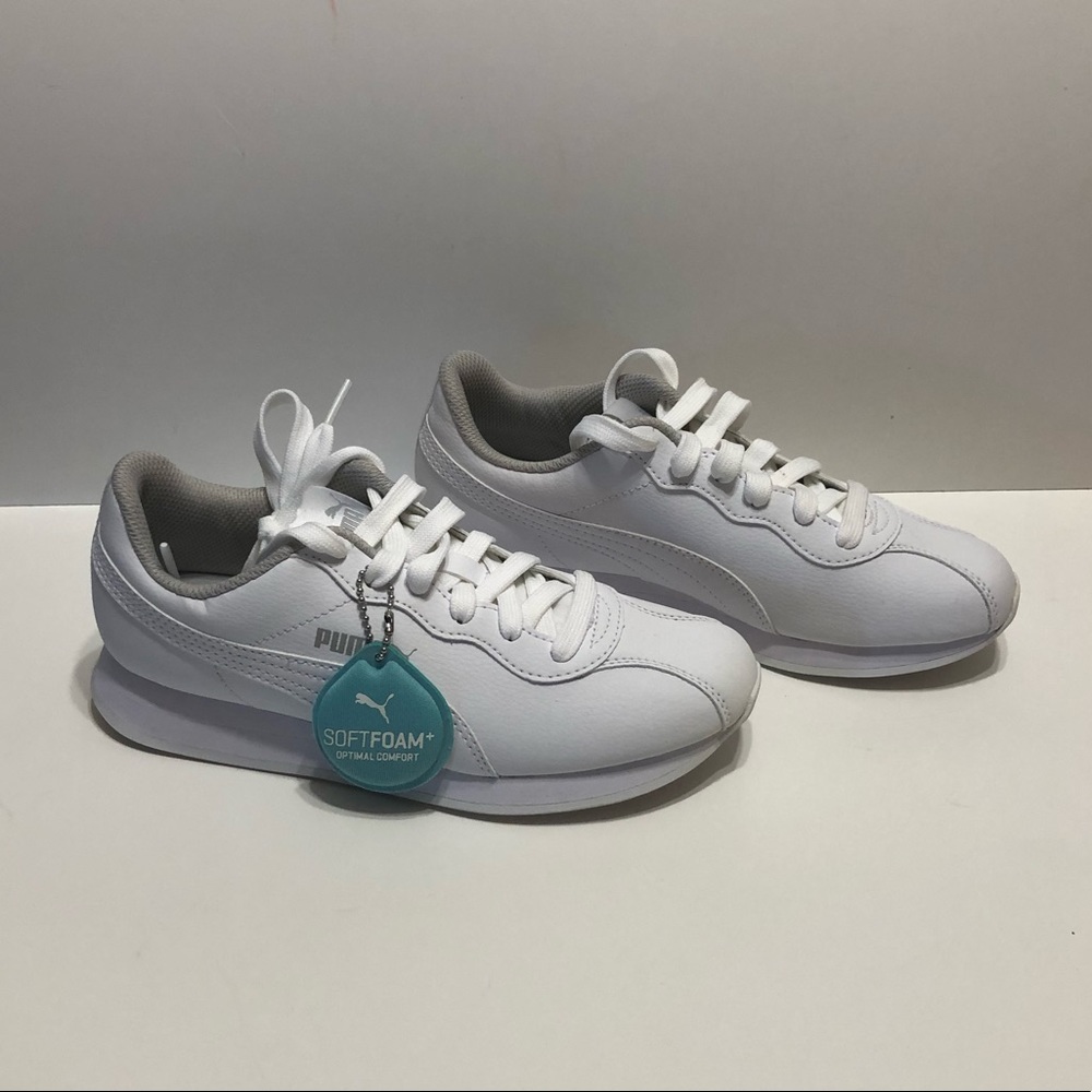 Puma Turin II Jr white new sz 5